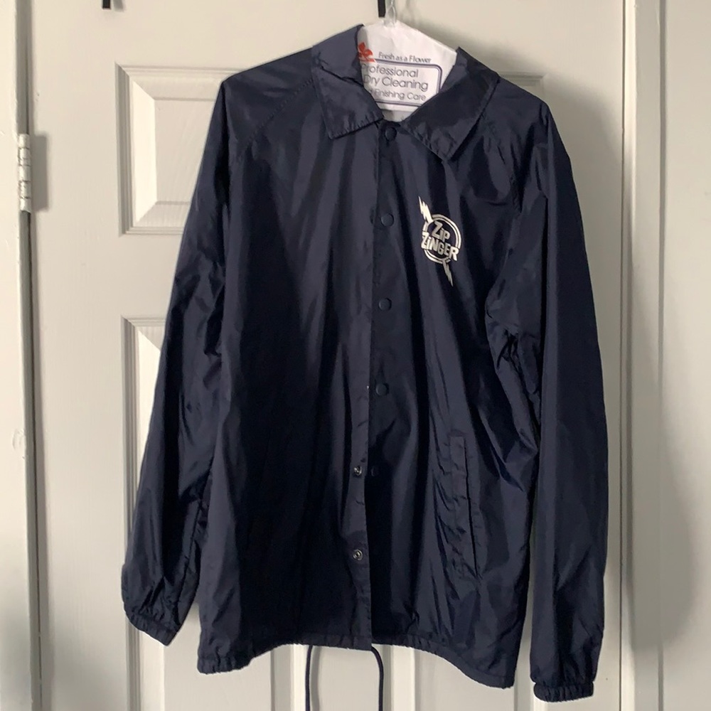 Zip Zinger Navy Coach Jacket Limited Edition